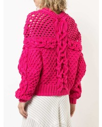 fuchsia Strickpullover von Prabal Gurung