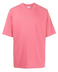 fuchsia T-Shirt mit einem Rundhalsausschnitt von adidas