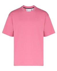 fuchsia T-Shirt mit einem Rundhalsausschnitt von adidas