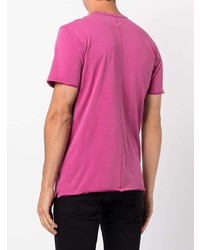 fuchsia T-Shirt mit einem Rundhalsausschnitt von rag & bone