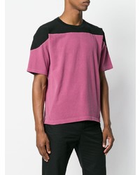 fuchsia T-Shirt mit einem Rundhalsausschnitt von Cav Empt