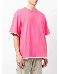 fuchsia T-Shirt mit einem Rundhalsausschnitt von Ambush