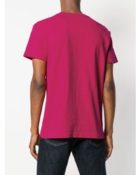 fuchsia T-Shirt mit einem Rundhalsausschnitt von Closed