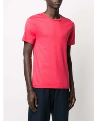 fuchsia T-Shirt mit einem Rundhalsausschnitt von Polo Ralph Lauren