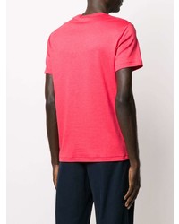 fuchsia T-Shirt mit einem Rundhalsausschnitt von Polo Ralph Lauren