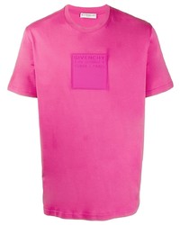 fuchsia T-Shirt mit einem Rundhalsausschnitt von Givenchy