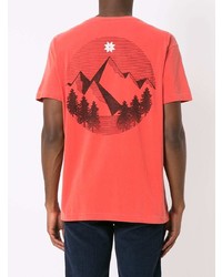 fuchsia T-Shirt mit einem Rundhalsausschnitt von OSKLEN