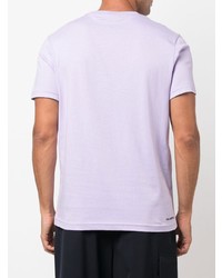 fuchsia T-Shirt mit einem Rundhalsausschnitt von Karl Lagerfeld