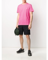 fuchsia T-Shirt mit einem Rundhalsausschnitt von Hydrogen