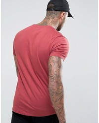 fuchsia T-Shirt mit einem Rundhalsausschnitt von Asos