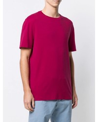 fuchsia T-Shirt mit einem Rundhalsausschnitt von Michael Kors