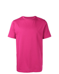 fuchsia T-Shirt mit einem Rundhalsausschnitt von Natural Selection