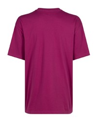 fuchsia T-Shirt mit einem Rundhalsausschnitt von Supreme