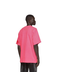 fuchsia T-Shirt mit einem Rundhalsausschnitt von Gcds