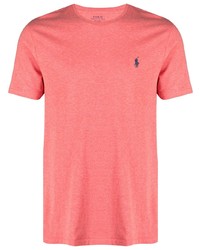 fuchsia T-Shirt mit einem Rundhalsausschnitt von Polo Ralph Lauren