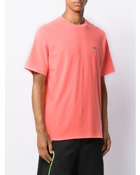 fuchsia T-Shirt mit einem Rundhalsausschnitt von Supreme