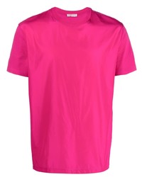 fuchsia T-Shirt mit einem Rundhalsausschnitt von Valentino