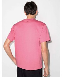 fuchsia T-Shirt mit einem Rundhalsausschnitt von adidas