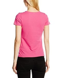 fuchsia T-shirt von Fruit of the Loom