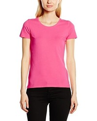 fuchsia T-shirt von Fruit of the Loom