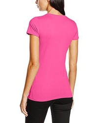 fuchsia T-shirt von Fruit of the Loom