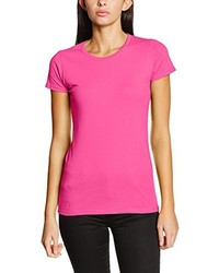 fuchsia T-shirt von Fruit of the Loom