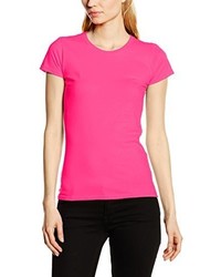 fuchsia T-shirt von Fruit of the Loom