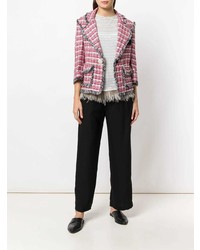 fuchsia Tweed-Jacke von Shirtaporter