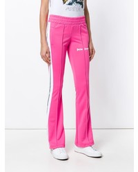 fuchsia vertikal gestreifte Jogginghose von Palm Angels