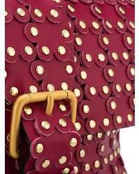 fuchsia verzierte Leder Umhängetasche von RED Valentino