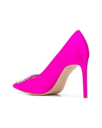 fuchsia verzierte Satin Pumps von Sophia Webster