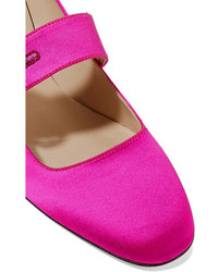 fuchsia verzierte Satin Pumps von Sarah Jessica Parker