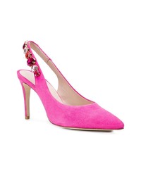 fuchsia verzierte Wildleder Pumps von Kennel + Schmenger