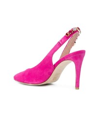 fuchsia verzierte Wildleder Pumps von Kennel + Schmenger