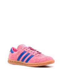 fuchsia Wildleder niedrige Sneakers von adidas