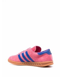 fuchsia Wildleder niedrige Sneakers von adidas