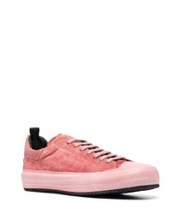 fuchsia Wildleder niedrige Sneakers von Officine Creative