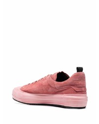 fuchsia Wildleder niedrige Sneakers von Officine Creative