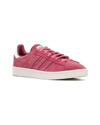 fuchsia Wildleder niedrige Sneakers von adidas