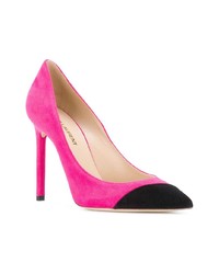 fuchsia Wildleder Pumps von Saint Laurent