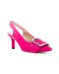 fuchsia Wildleder Pumps von Casadei