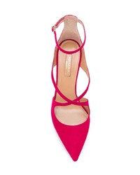 fuchsia Wildleder Pumps von Aquazzura