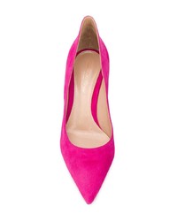 fuchsia Wildleder Pumps von Gianvito Rossi