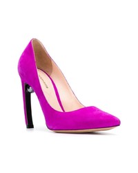 fuchsia Wildleder Pumps von Nicholas Kirkwood