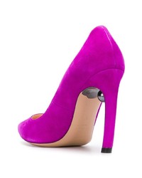 fuchsia Wildleder Pumps von Nicholas Kirkwood