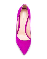 fuchsia Wildleder Pumps von Nicholas Kirkwood