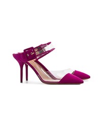 fuchsia Wildleder Pumps von Aquazzura