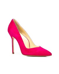 fuchsia Wildleder Pumps von Sarah Flint