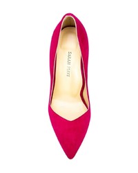 fuchsia Wildleder Pumps von Sarah Flint