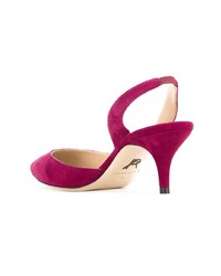 fuchsia Wildleder Pumps von Paul Andrew